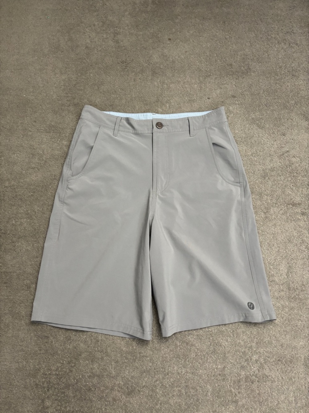 Free Fly Flat Front Performance Golf Shorts Grey Men’s